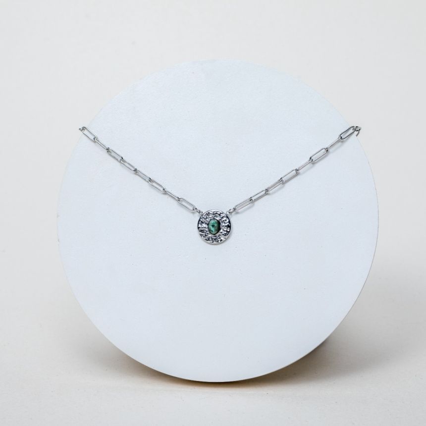 Collier Olivia - Turquoise Africaine