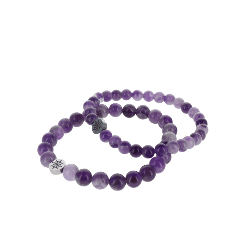 Bracelet Améthyste Chevron