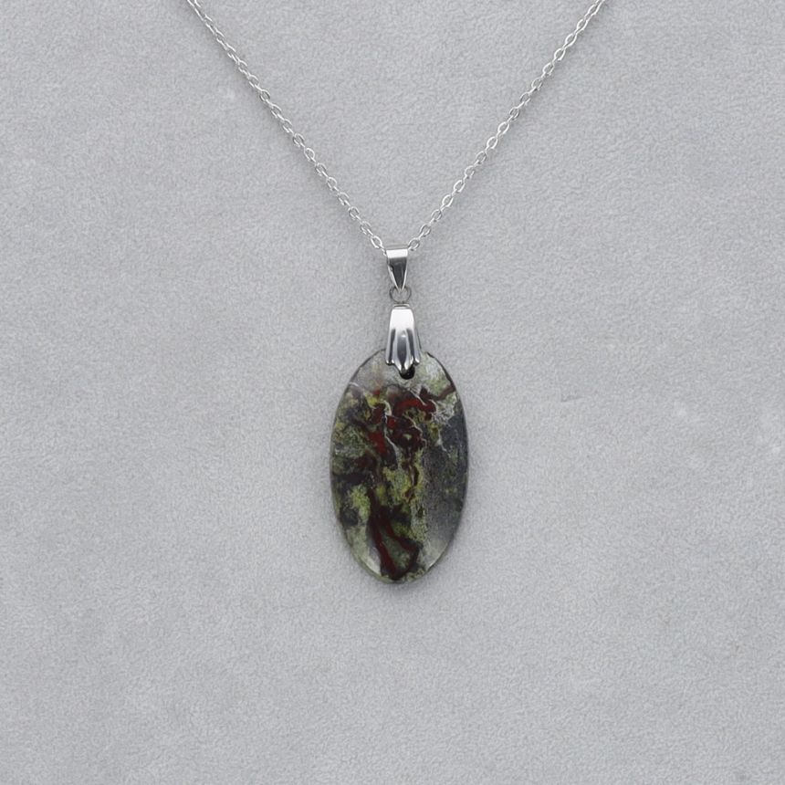 Dragon Vert Cabochon percé 24