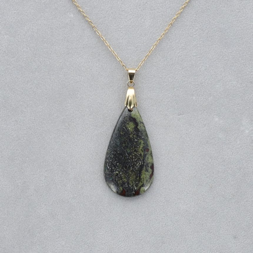 Dragon Vert Cabochon percé 29