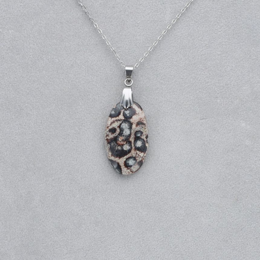 Jaspe Viper Cabochon percé 25