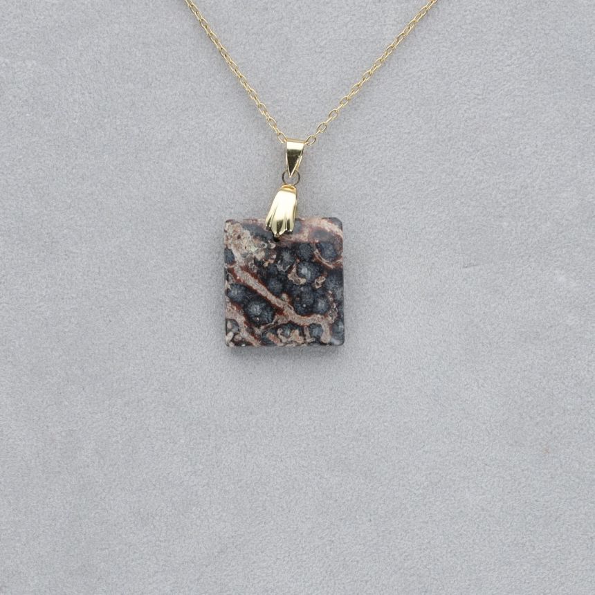 Jaspe Viper Cabochon percé 28