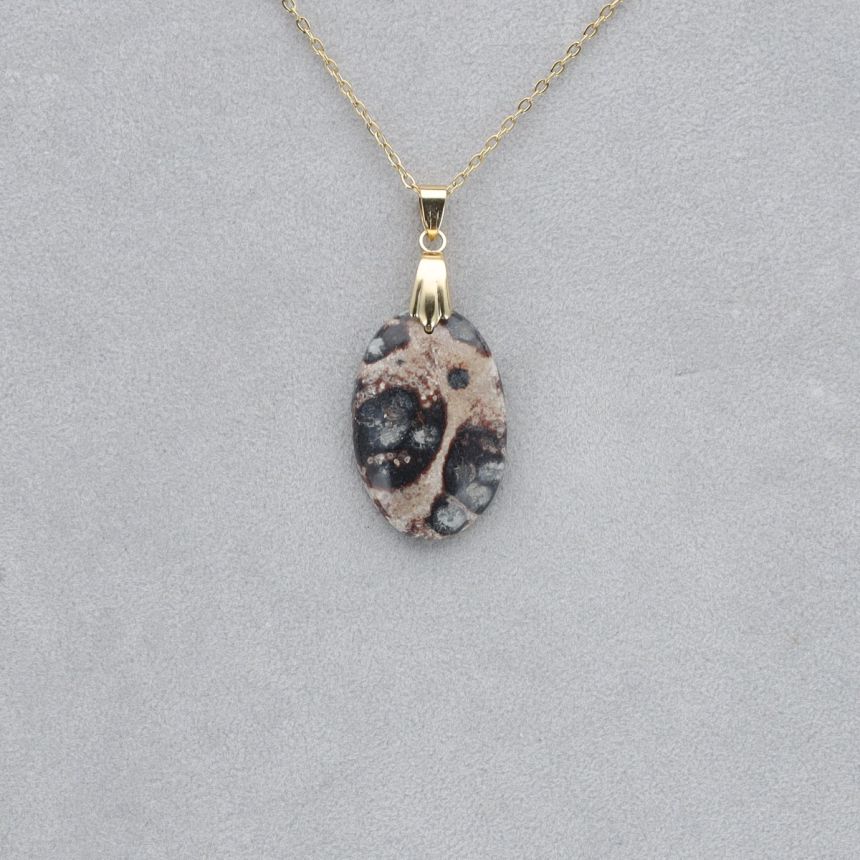 Jaspe Viper Cabochon percé 31