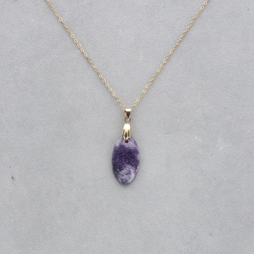 Lépidolite Cabochon percé 59