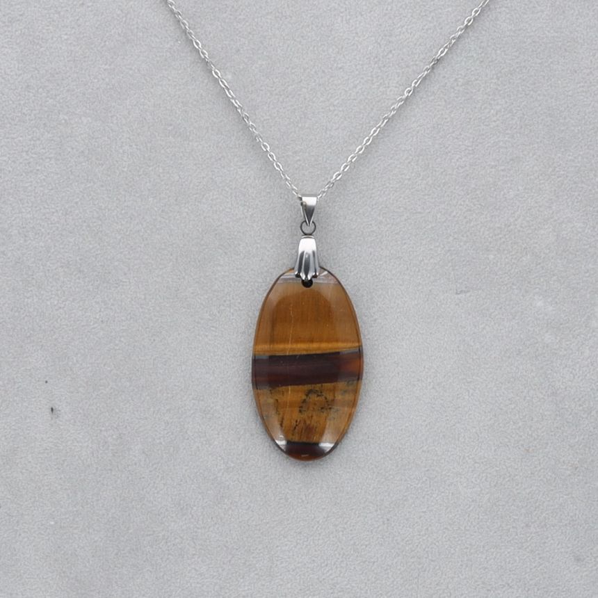 Oeil de Tigre Cabochon percé 39