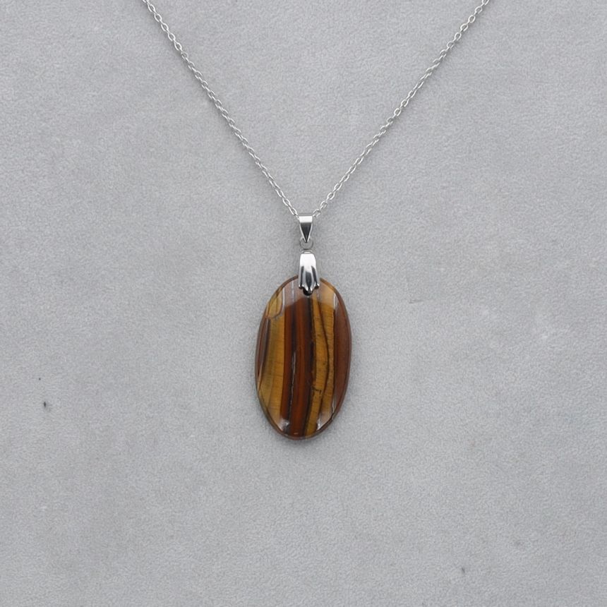 Oeil de Tigre Cabochon percé 55