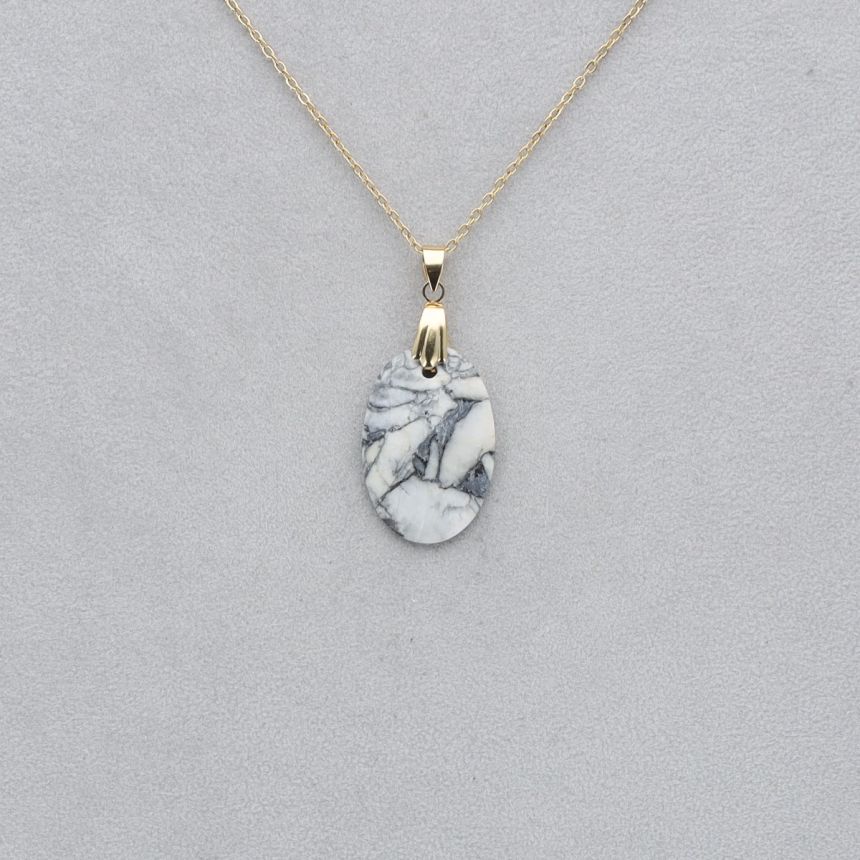 Pinolite Cabochon percé 101