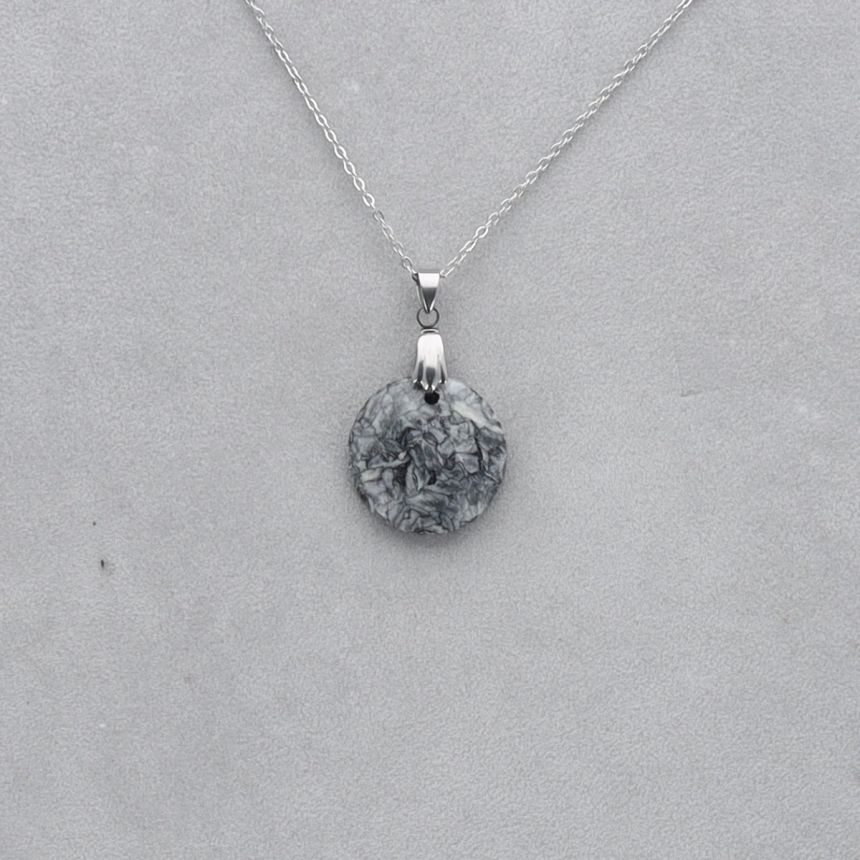 Pinolite Cabochon percé 103