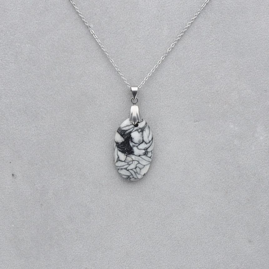 Pinolite Cabochon percé 107