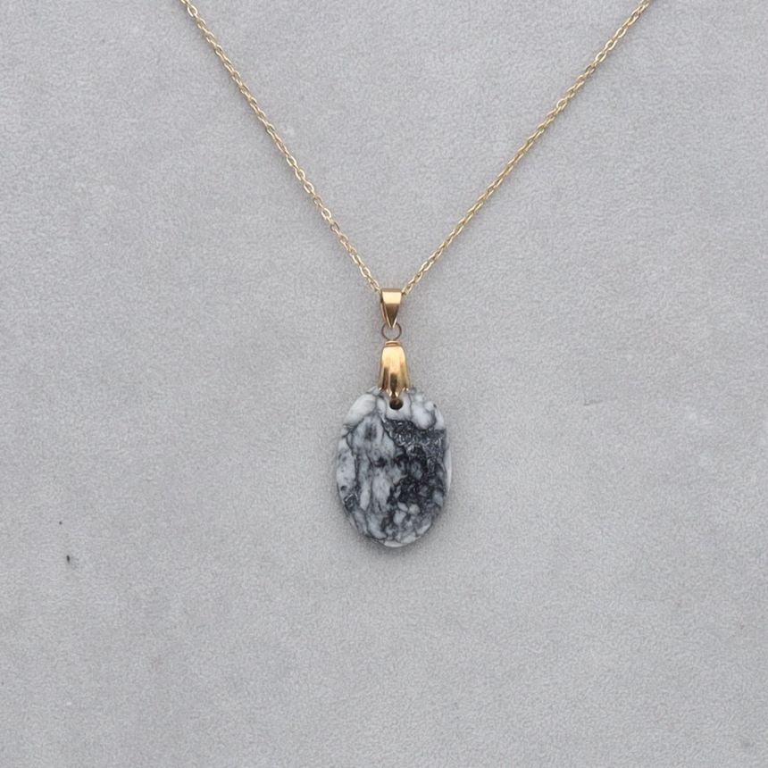 Pinolite Cabochon percé 113