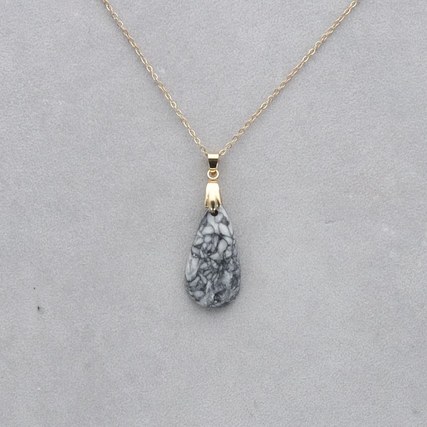 Pinolite Cabochon percé 114