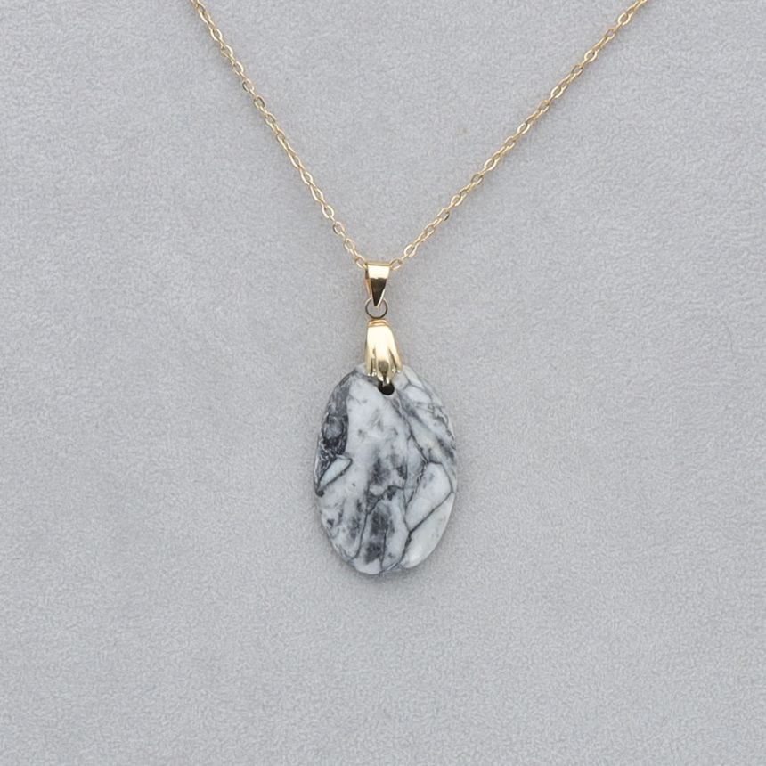 Pinolite Cabochon percé 76