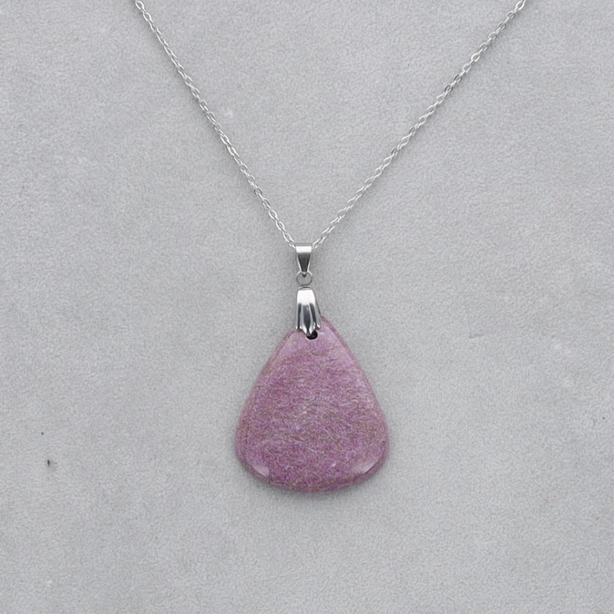 Purpurite Cabochon percé 17