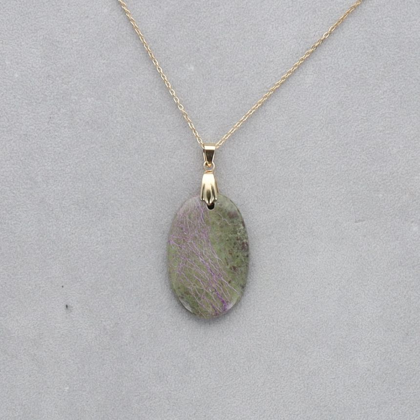 Purpurite Cabochon percé 28