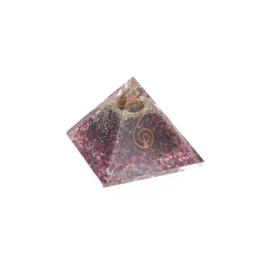 Pyramide orgone - Tourmaline Rose